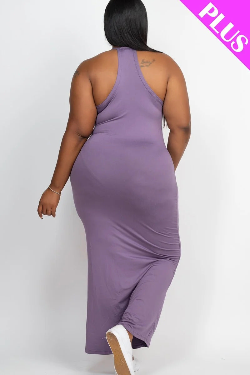 Plus Size Racer Back Maxi Dress