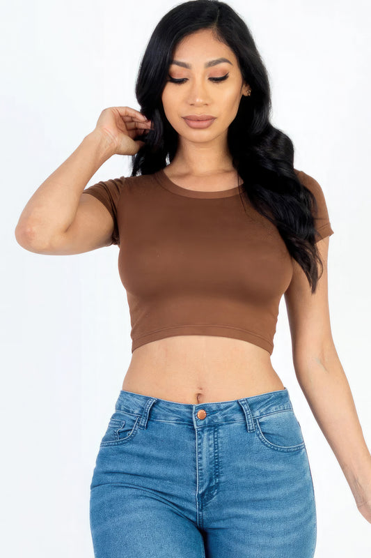 Short Sleeve Crop Top