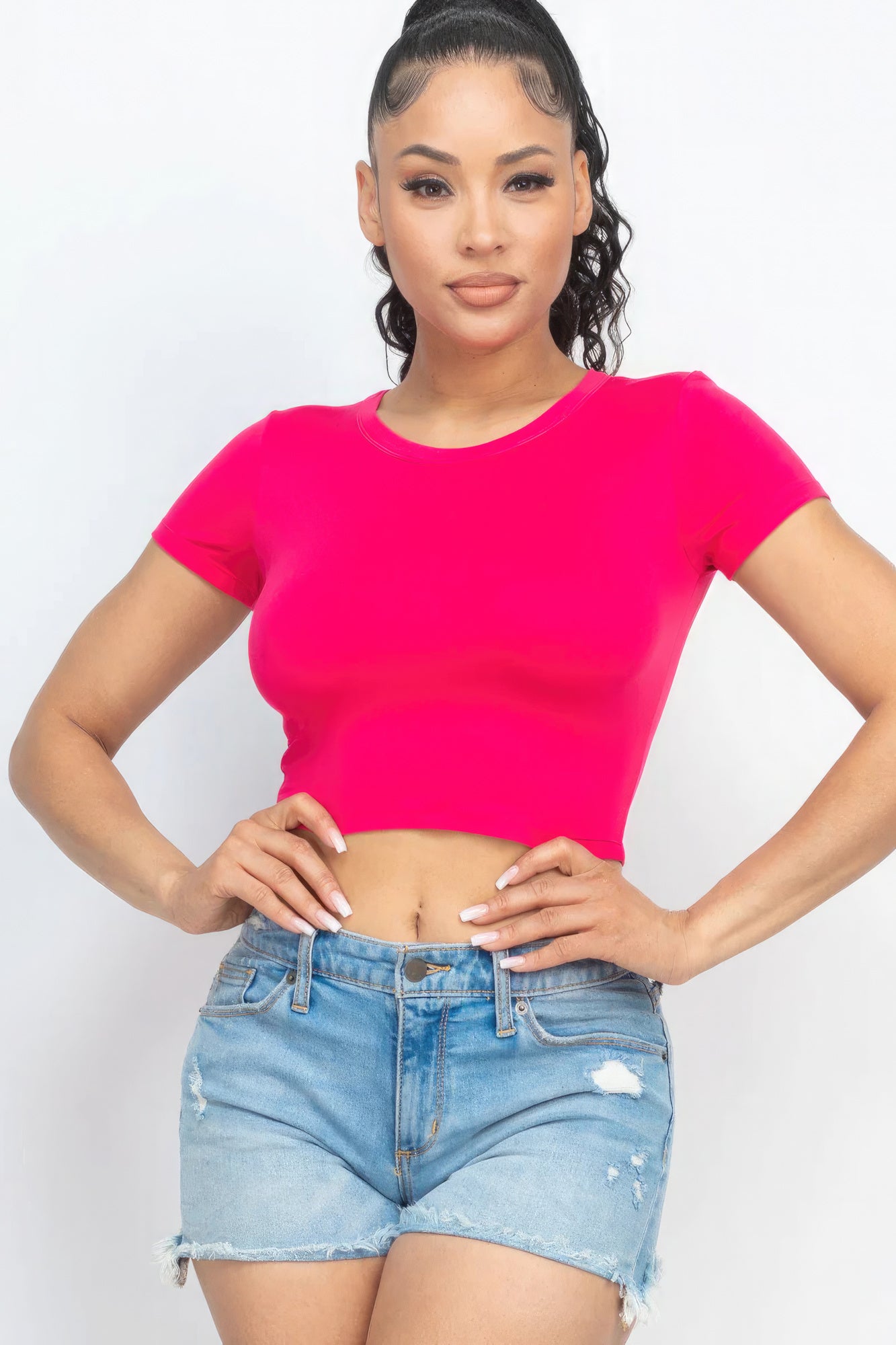 Short Sleeve Crop Top