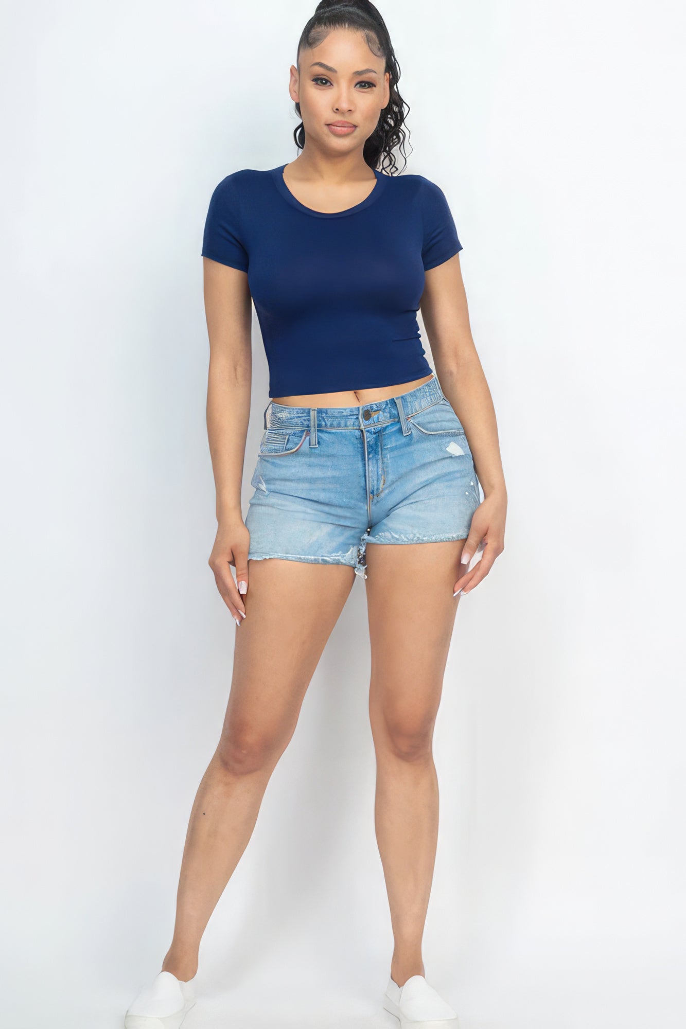 Short Sleeve Crop Top